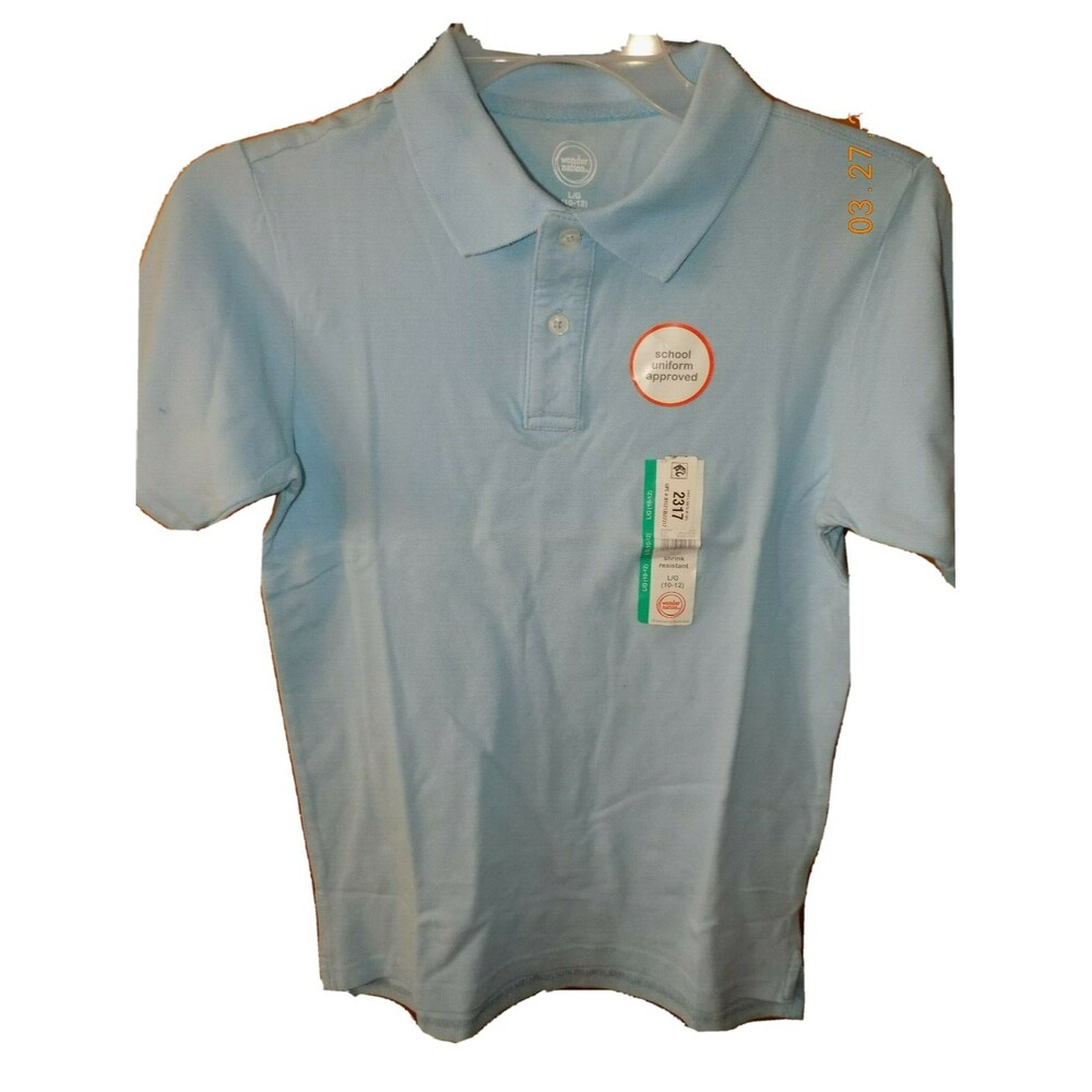 New boy's polo shirt size large Wonder Nation